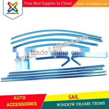 Stainless Steel Door Window Frame Sill Molding Trim WINDOW FRAME TRIMES FOR CHEVROLET SAIL 2010