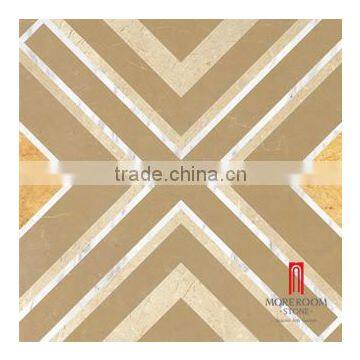 High polished Chinese modern beige porcelain tile looking like natural marble