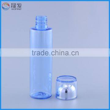 Empty Cosmetic Plastic Toner Bottle Unique Containers 200ML With Clear Plastic Crimp Neck Sprayer photo-2