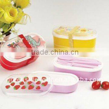 Promotional high quality health plastic lunch box for kids