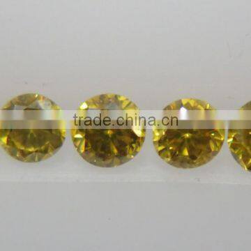 0.8-1mm Fancy Yellow Natural Loose Brialliant Cut Diamond Lot SI Clarity Good Fire photo-3