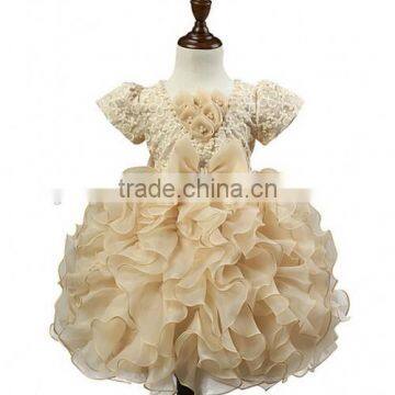 2016 Children Frocks Designs Baby Dress Designs Pearls Decoration Baby Dress Designs photo-2