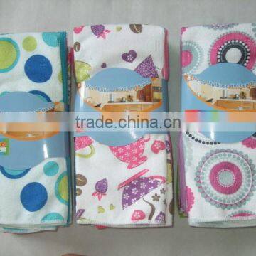 Custom Print Cleaning Towel Tea Towel Microfiber Towel Set Wholesale