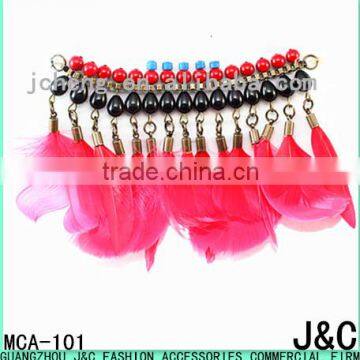 Feather tassels Multi-purpose shoes Chain decoration