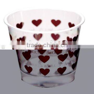 CH102 popular style food grade plastic jelly box packing container cups with printing for jelly ice cream cups wholesale