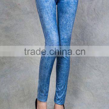 Provide Copyright Images Cheapest Price Jean Printed Wholesale Colored Jeggings in 2014 photo-2