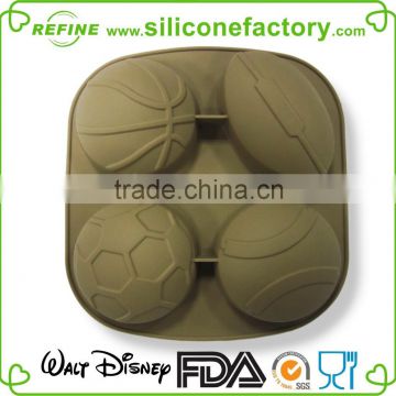 Various balls shaped non-stick 100% food grade silicone bake mold