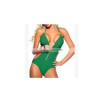 Super Sexy Backless Visual Show Thin Wetsuit Female Swimsuit Bikini Covered His Zipper photo-3