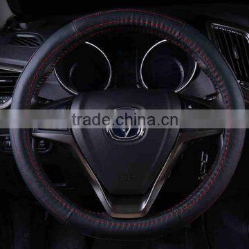 Leather steering wheel covers