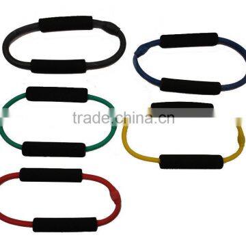 O-shaped Latex Yoga Tube Gym Fitness Resistance Band Stretch Exercise rubber loop band