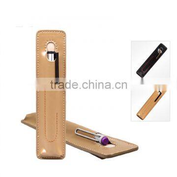 Accept Customer's Design Genuine leather pen case for Microsoft Surface Pro 3 stylus pen protector leather pen pencil