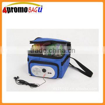 Outdoor picnic bag wine coolers with speaker