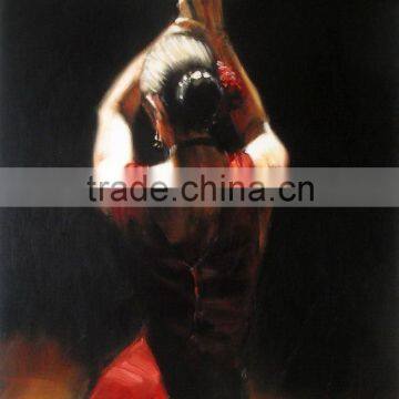 Dance woman oil painting