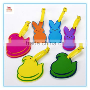 Durable pvc luggage hang tag, travel bright colored luggage tags, personalized luggage tags to prevent luggage missing