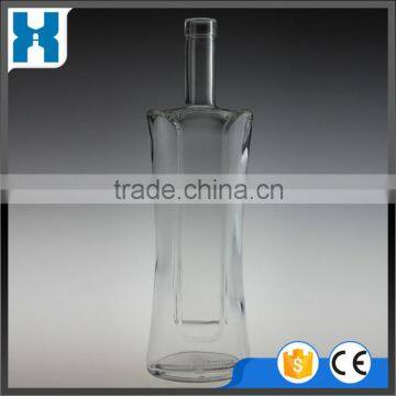 750ML FANCY CLEAR GLASS BOTTLE FOR LIQUOR