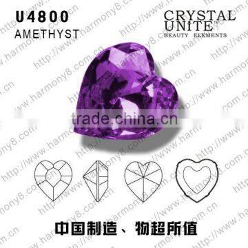 U4800 heart fancy stone Jewelry beads