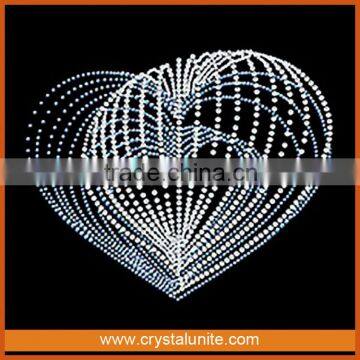 T15070001 Heart Hot Fix Glitter Motif