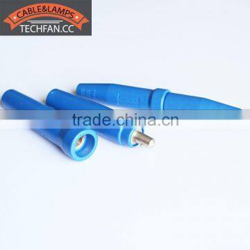 blue natural rubber environmental brass 300AMP 500AMP welding cable Mig welding torch joint