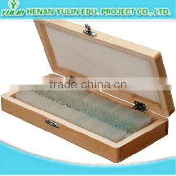 bio slides laboratory glass slides wooden box