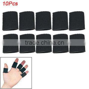 10 Pcs Black Neoprene Sports Finger Protector Support