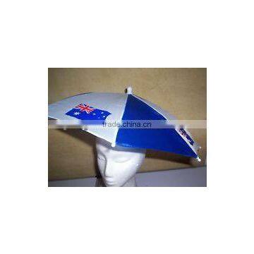 umbrella hat with Australia flag printing