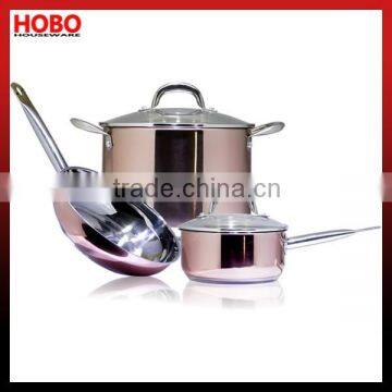 Hot Sale 5 pcs Stainless Steel Cookware Set Cooking Pot