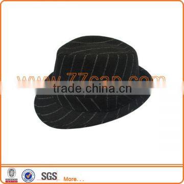 Best Sales Stripe Decorative Bowler Hats with Feather Manufactor