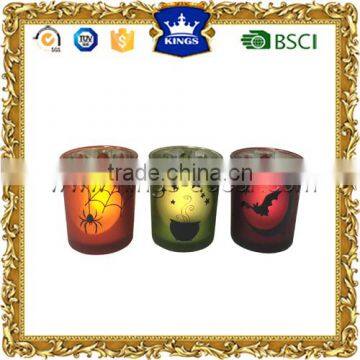 Home decoration small glass candle jar