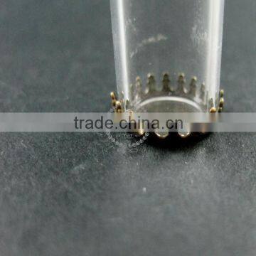 60x12mm Vintage Style Round Glass Tube Dome in Bronze Antiqued Bezel Tray DIY Wish Vial Pendant Charm Supplies 1810288