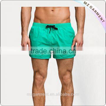 Side red piping mens swimming trunk