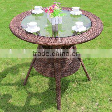 Hot Selling New Style Cheap Old Europe Style PE Rattan Garden Furniture Table Set photo-3