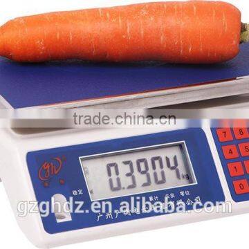 China 30kg 1g weighing balance / green lght biger LED display electronic weighing scale