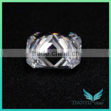 Wholesale Loose Synthetic CZ Stone 8*10 White Heat Octagon Cubic Zircon Price