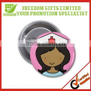 Hot Selling Custom Brand Cute Tin Badge Buttons