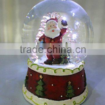2016 New ChristmasSanta Snowman Water Snow Globe With Music Box and LED Light photo-3