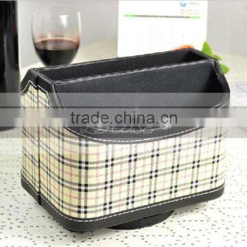 Home stationary container cardboard gift storage box handmade leather storage box