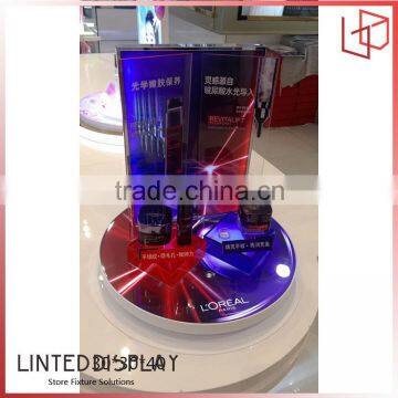 Fashion Cosmetic display stand with lights box