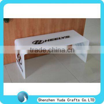 Printed Plexiglass End Table Dining Table Customized White Acrylic Coffee Table photo-5
