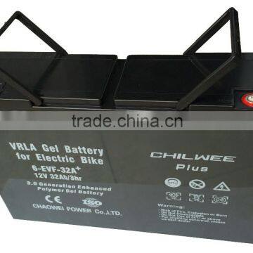 Large Power VRLA Gel Battery for Electric Scooters, 12V 32Ah