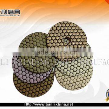 diamond dry resin pad /diamond concrete polishing pad