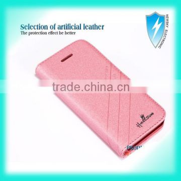 High Quality Many Colors Silk Leather Case for Huawei P7