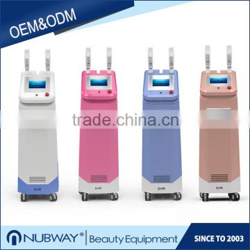 2016 new arrival permanent hair removal unhairing beauty equipment permanently hair removal 3000W elght shr ipl machine lamps