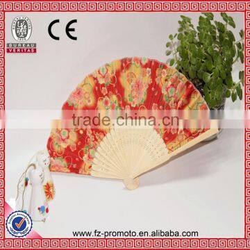 2016 Chinese Painting Promotional Cloth Business Gift Bamboo Fan