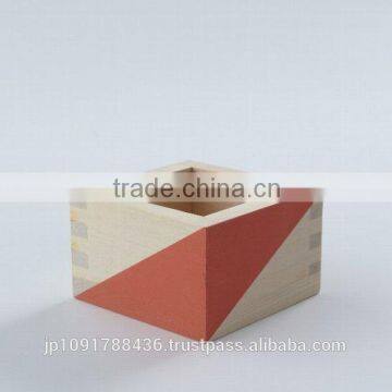 Japanese Original colorful wooden cup for wholesale art and craft supplies