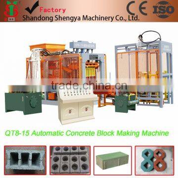 China product fully automatic system hydraulic concrete block making machine for build house in Africa high output block machine