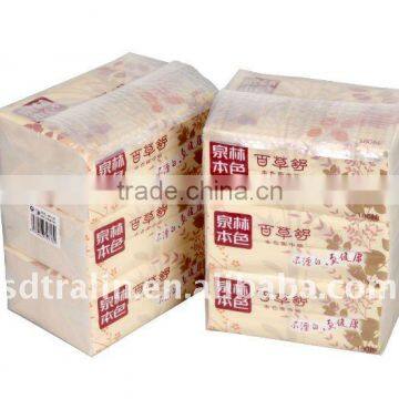 Unbleached wheat straw food grade facial paper