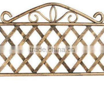 gold effect decorative portable garden fence