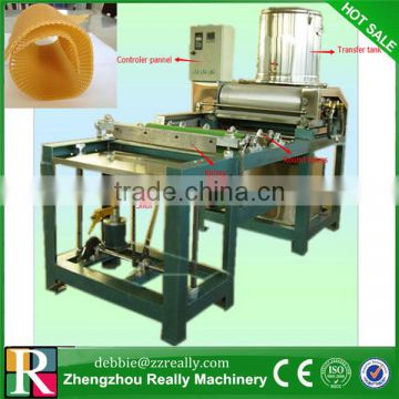 Manual beeswax comb foundation machine