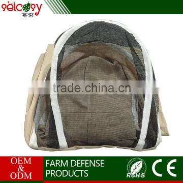 Thick cotton material anti-bee suitst with attached helmet