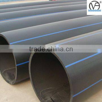 ISO 4427 DN20 to DN1600 SDR11 blue line poly pipe for water supply